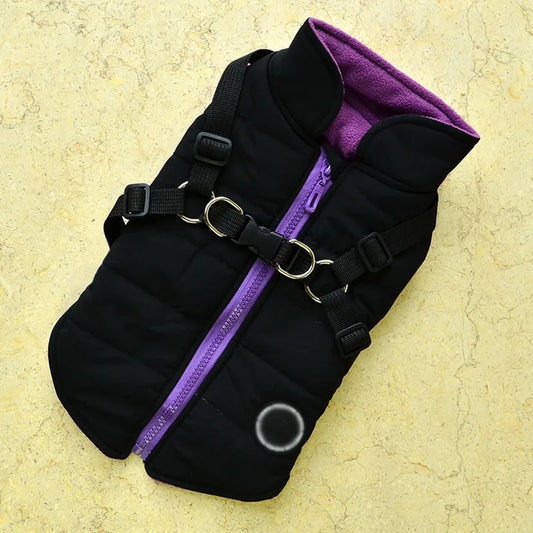 DualFit™ 2-in-1 Dog Jacket with Harness - Waterproof Winter Dog Coat