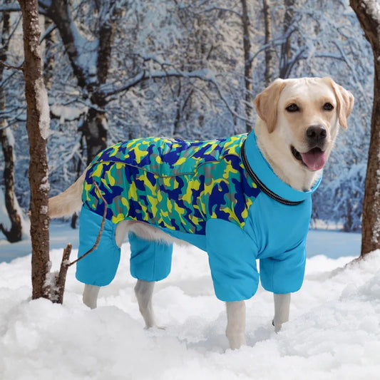 HydroTherm™ Winter Dog Jacket - Waterproof Jumpsuit for Medium & Large Dogs