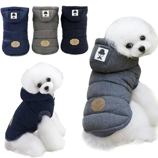 ThickCozy™ High-Quality Winter Jacket for Dogs - Cotton Hooded Coat